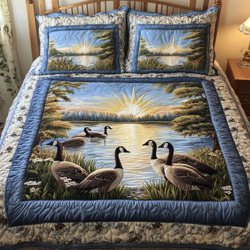 Dawn Gathering 3-Piece Quilted Bedding Set NCU0NT3161