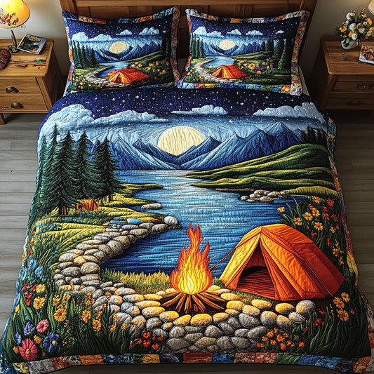 Dawn Horizon 3-Piece Quilted Bedding Set NCU0VL2099