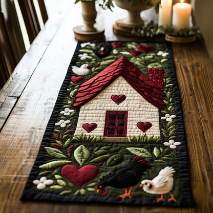 Dawn Rooster Quilted Table Runner NCU0VH5167