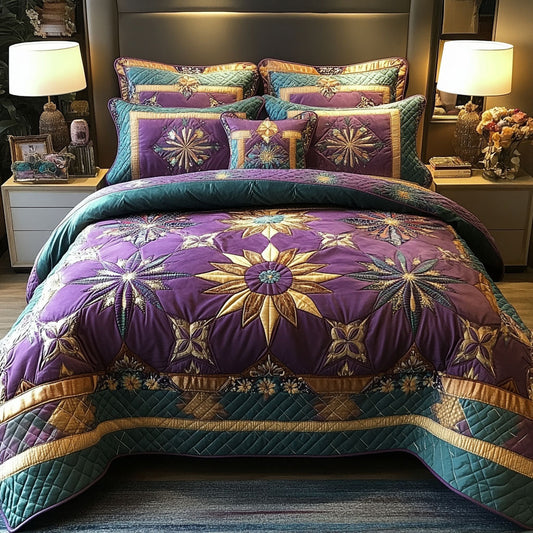 Dawn Star Design 3-Piece Quilted Bedding Set NCU0PT6831