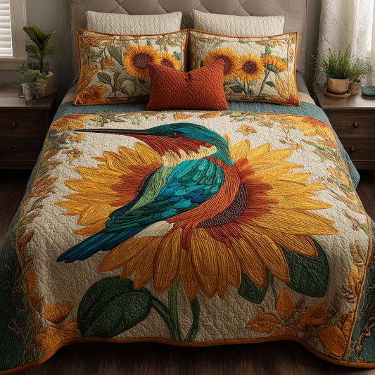 Dawn Wings 3-Piece Quilted Bedding Set NCU0NT10577