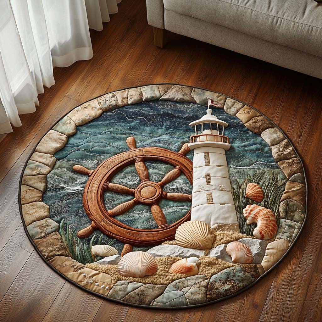 Dawnwatch Tower Quilted Round Mat NCU0NT7453
