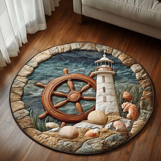 Dawnwatch Tower Quilted Round Mat NCU0NT7453