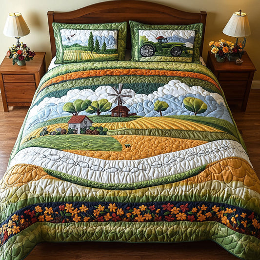 Day in the Country 3-Piece Quilted Bedding Set NCU0PT6205