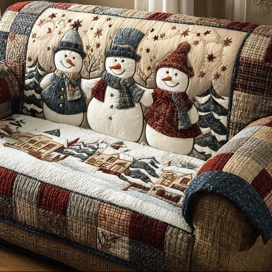 December Frost Quilted Sofa Cover NCU0NT11040