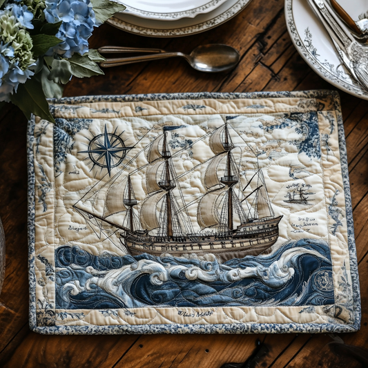 Deep Blue Escape Quilted Place Mat NCU0DV3035