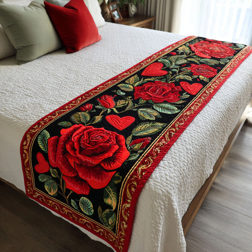 Deep Blossom Quilted Bed Runner NCU0DK11854