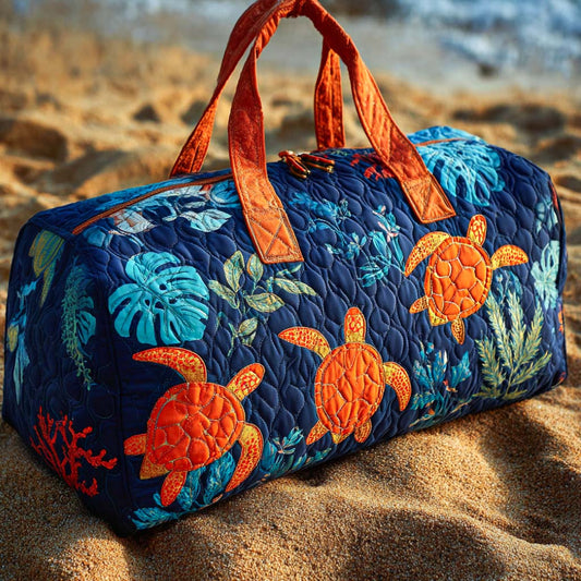 Deep Blue Quilted Duffle Bag NCU0NT10018