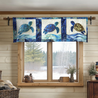 Deep Blue Voyage Quilted Valance NCU0NT4498