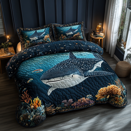 Deep Drifter 3-Piece Quilted Bedding Set NCU0DV5683