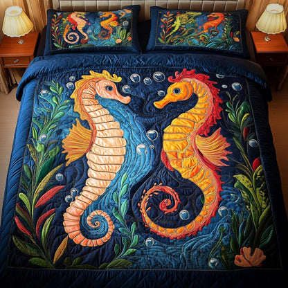 Deep Duo 3-Piece Quilted Bedding Set NCU0NT2197