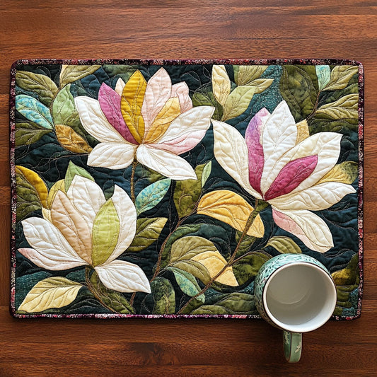 Deep Forest Magnolia Quilted Placemat NCU0NT4201