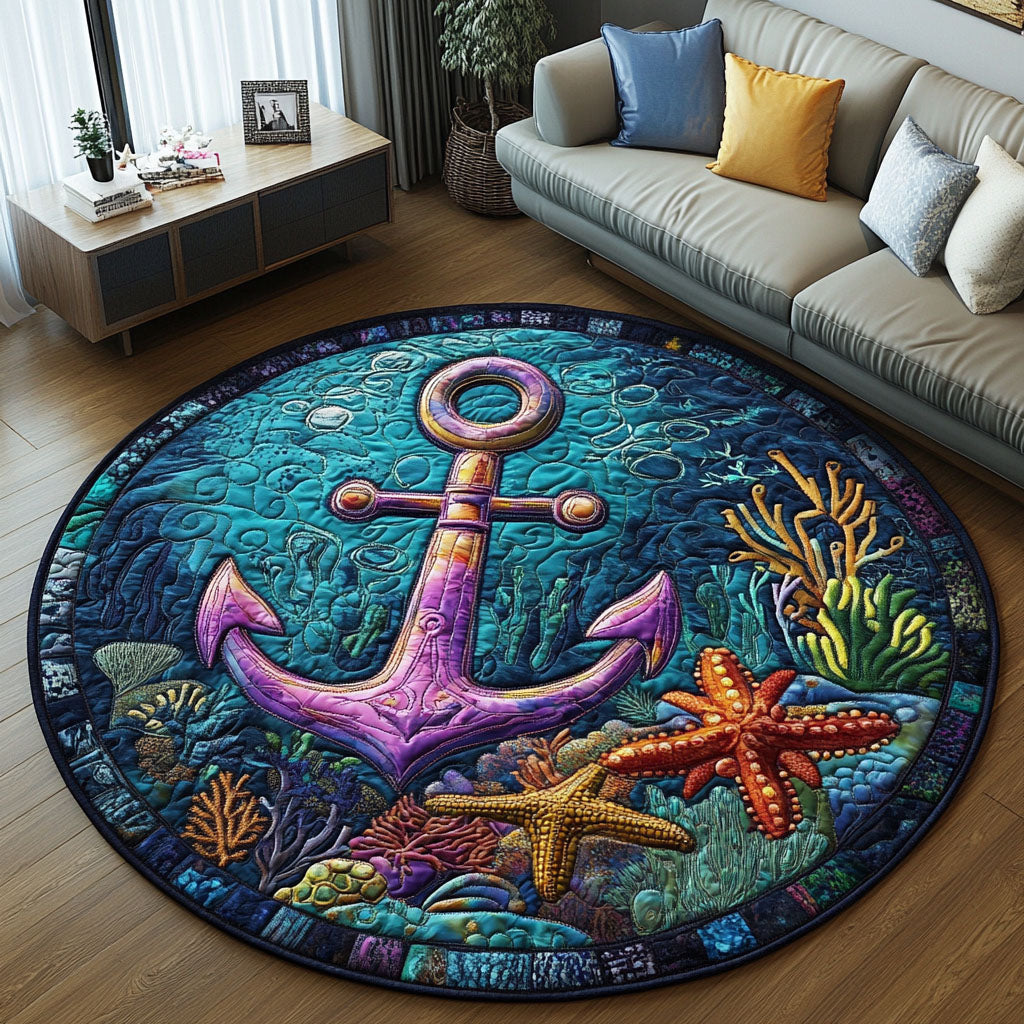 Deep Sea Adventure Quilted Round Mat NCU0PT5816
