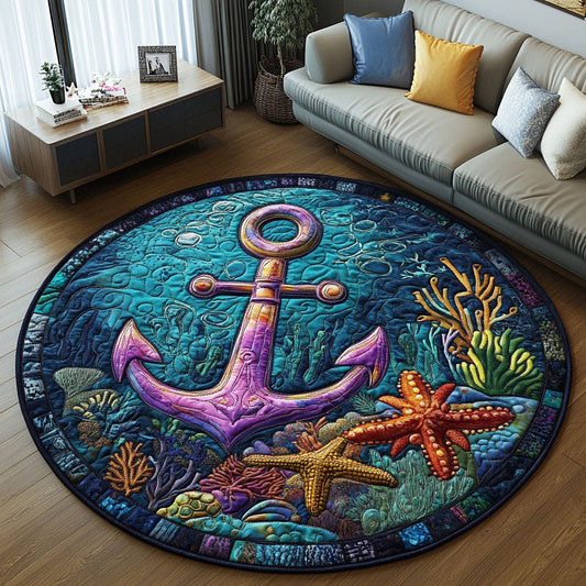 Deep Sea Adventure Quilted Round Mat NCU0PT5816