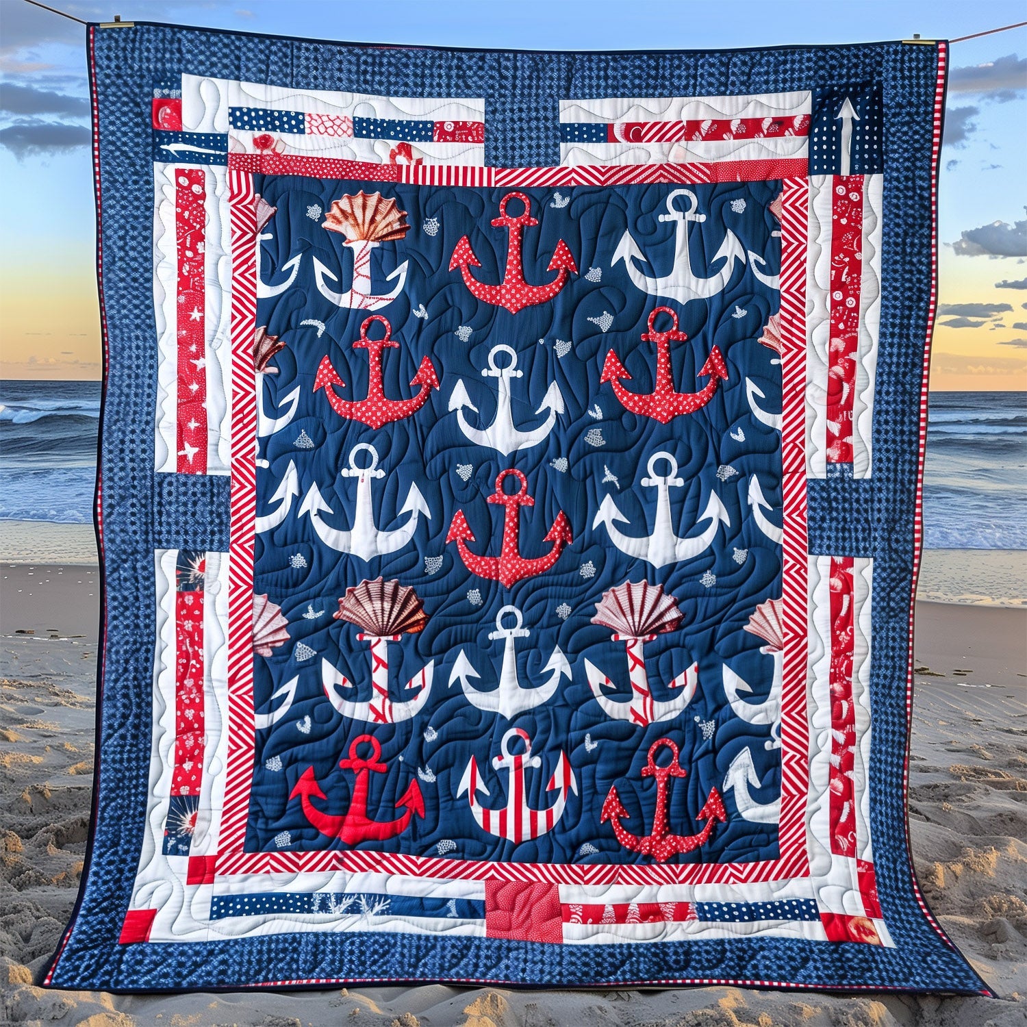 Ocean Wanderer Quilted Blanket NCU0DDK130