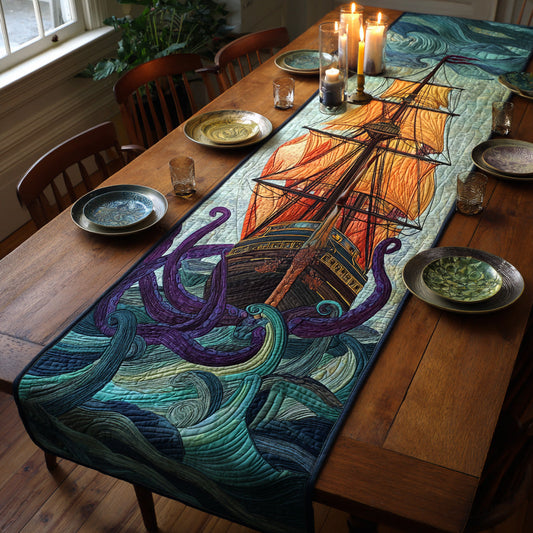 Deep Sea Charm Quilted Table Runner NCU0DV7703