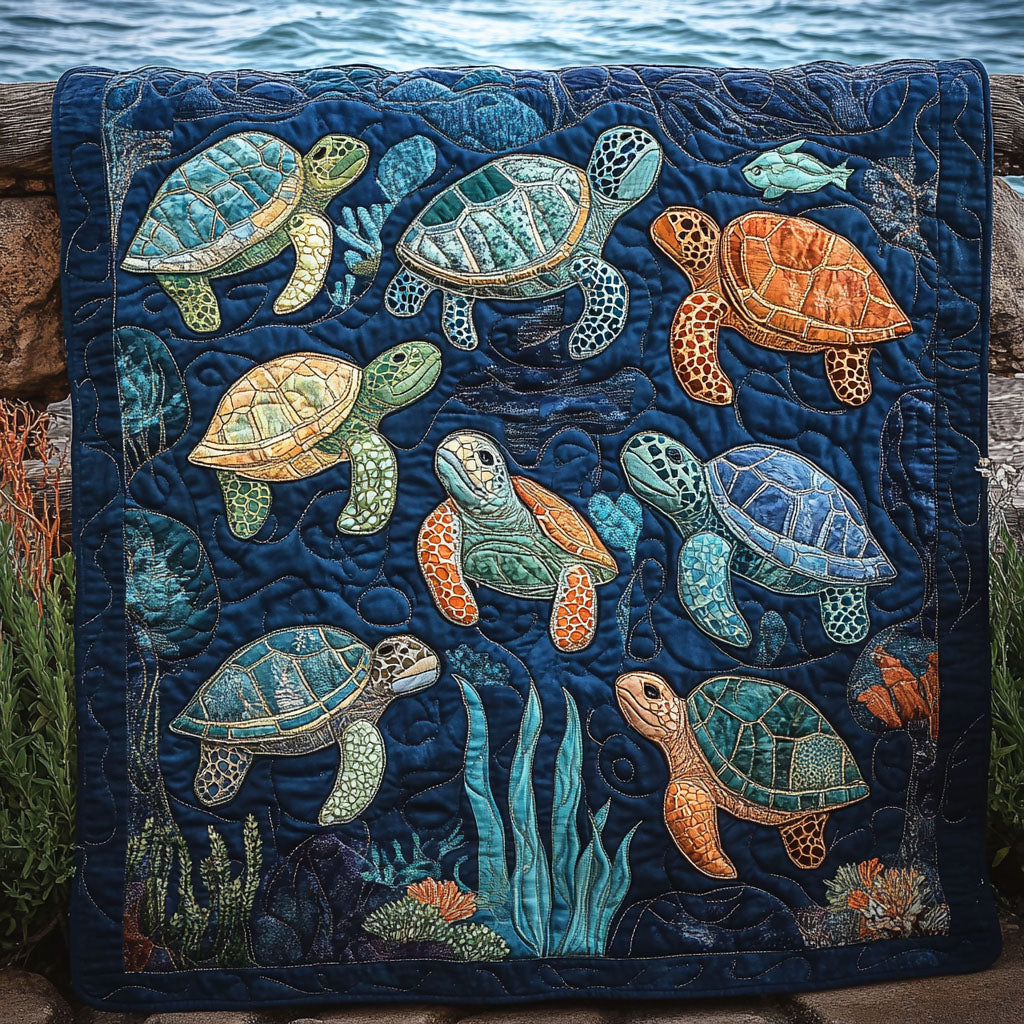 Deep Sea Delight Quilted Blanket NCU0PT1098