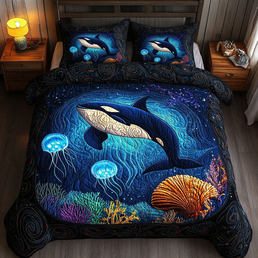 Deep Sea Empress 3-Piece Quilted Bedding Set NCU0NT6984