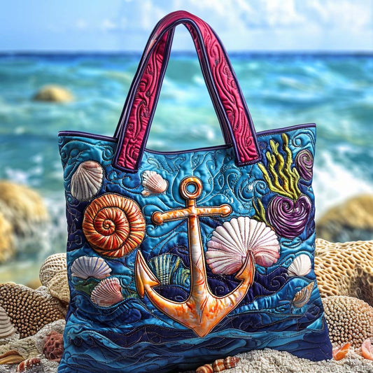 Deep Sea Glow Quilted Tote Bag NCU0NT9251