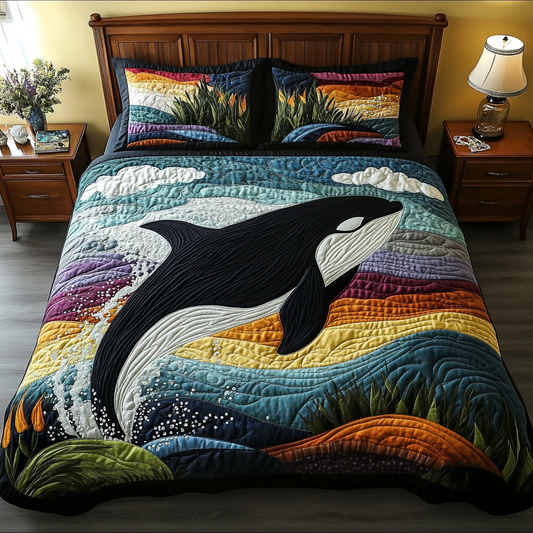 Deep Sea Power 3-Piece Quilted Bedding Set NCU0DK6583
