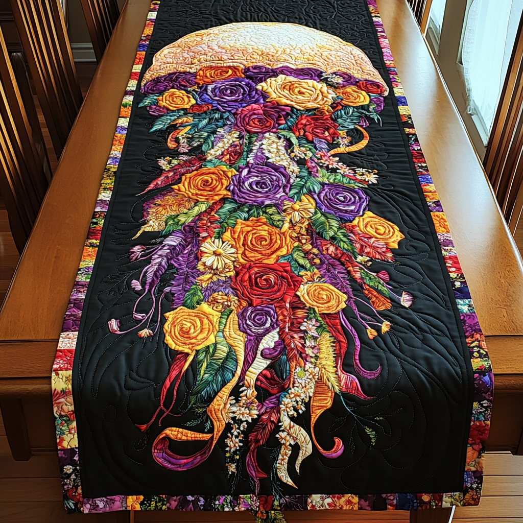 Deep Sea Quilted Table Runner NCU0DK6898