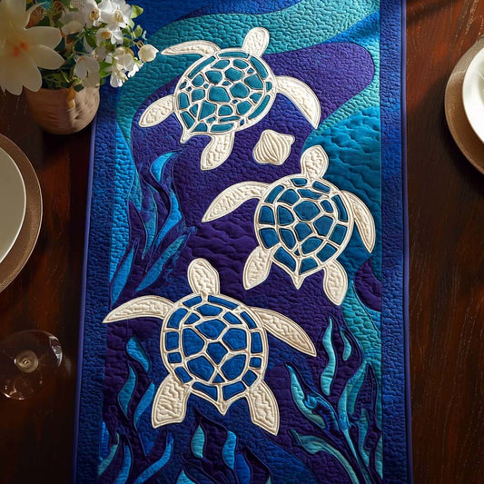 Deep Sea Quilted Table Runner NCU0NT10176