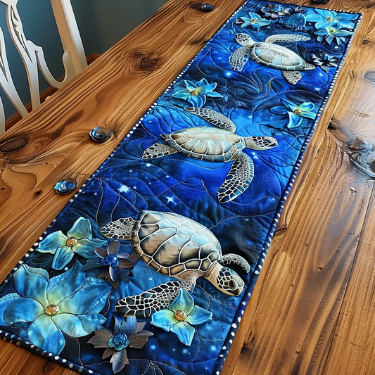 Deep Sea Serenity Quilted Table Runner NCU0DV2314