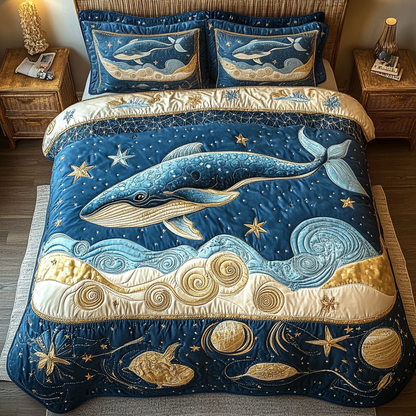Deep Sea Voyager 3-Piece Quilted Bedding Set NCU0DK3689