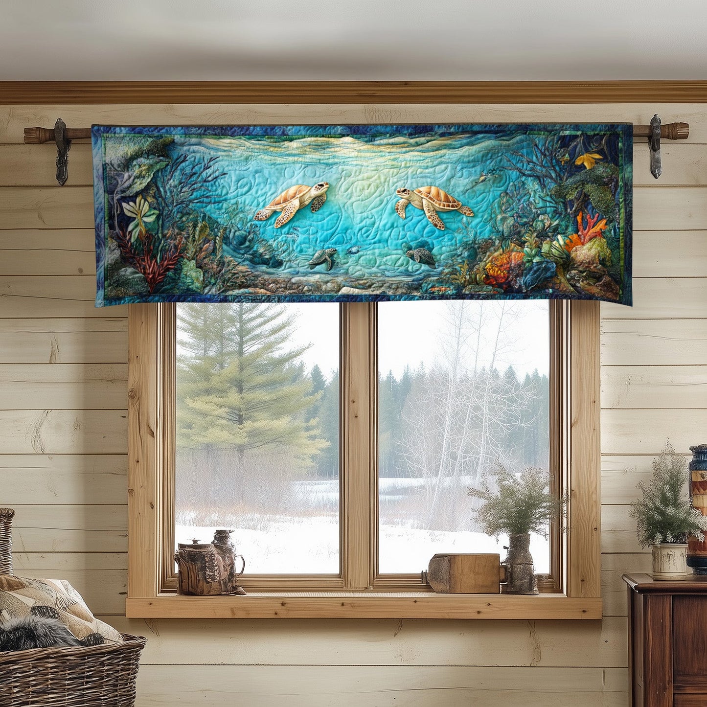 Deep Sea Wonders Quilted Valance NCU0NT4503