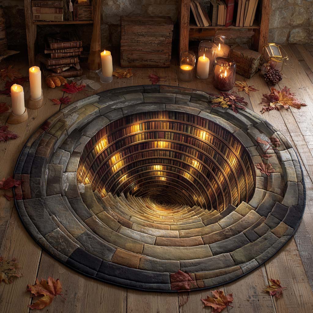 Deep Vault Quilted Round Mat NCU0XD1015