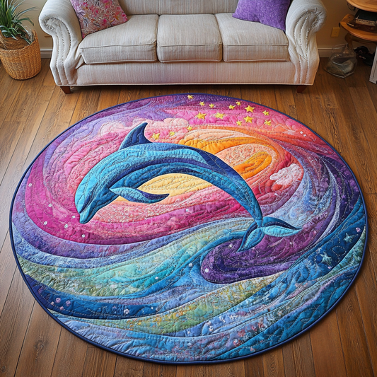 Deep Waters Quilted Round Mat NCU0DK6982