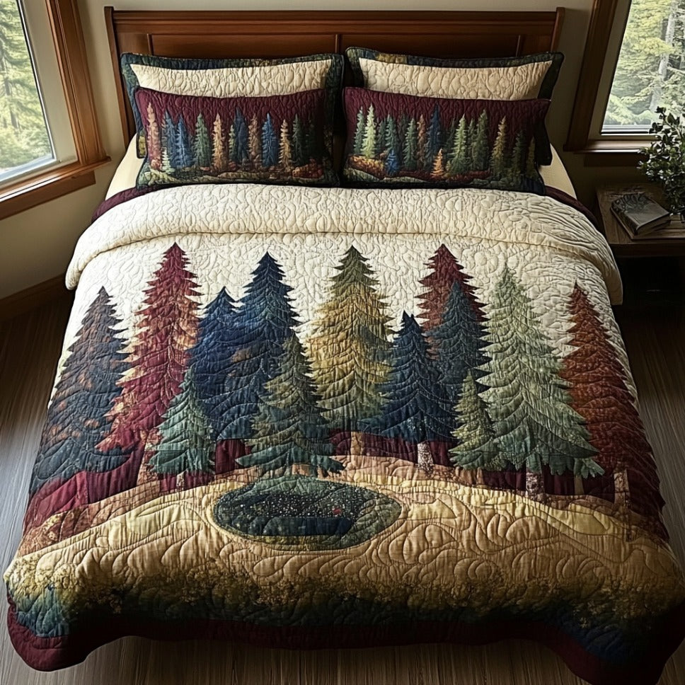 Deep Woods 3-Piece Quilted Bedding Set NCU0DV9528