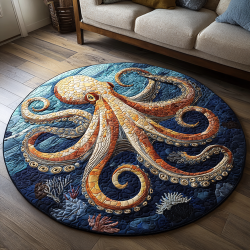Deepsea Octopus Round Carpet NCU0DK10856