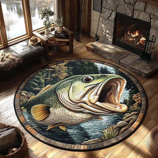 Deepwater King Quilted Round Mat NCU0XD281