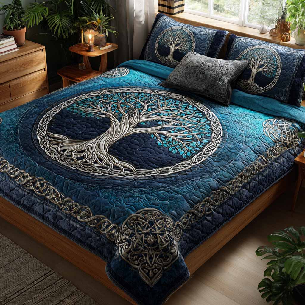 Deepwood Legacy 3-Piece Quilted Bedding Set NCU0XD2398