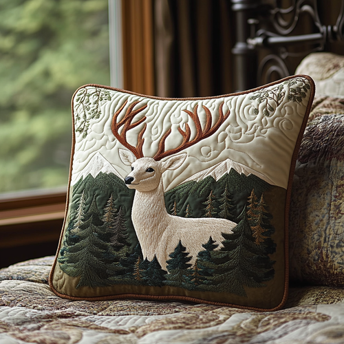 Deer Charm Quilted Pillow Case NCU0DV5381