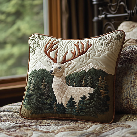 Deer Charm Quilted Pillow Case NCU0DV5381