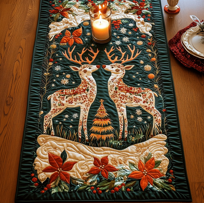 Deer Delight Quilted Table Runner NCU0VH785