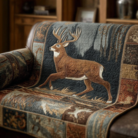 Deer Echo Quilted Sofa Cover NCU0DK10692