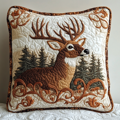 Deer Glory Quilted Pillow Case NCU0DV5382