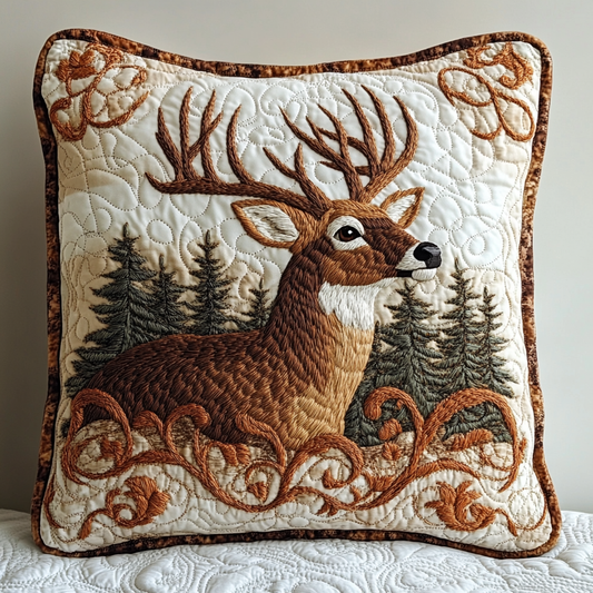 Deer Glory Quilted Pillow Case NCU0DV5382