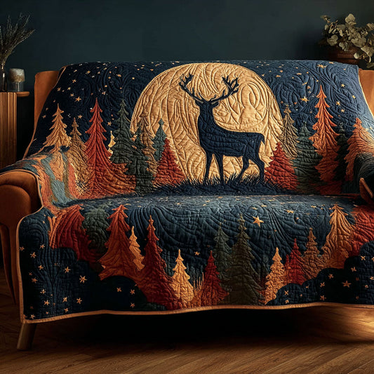 Deer Harmony Quilted Sofa Cover NCU0DK11644