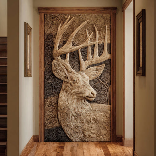 Deer Haven Quilted Door Cover NCU0DV8855