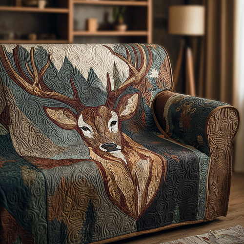 Deer Haven Quilted Sofa Cover NCU0DK10693