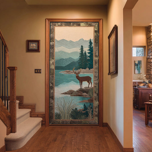 Deer Horizon Quilted Door Cover NCU0DV8865