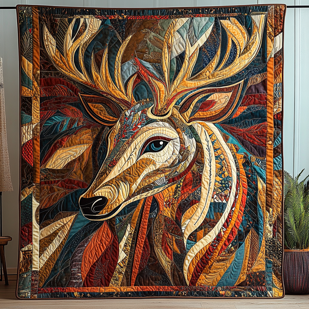 Deer Native Quilted Blanket NCU0DK641