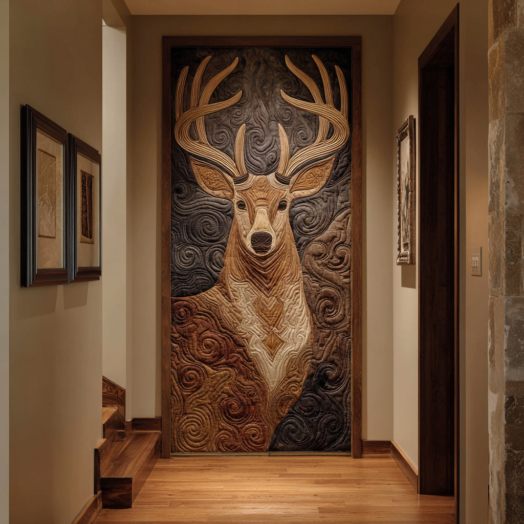 Deer Spirit Quilted Door Cover NCU0DV8860