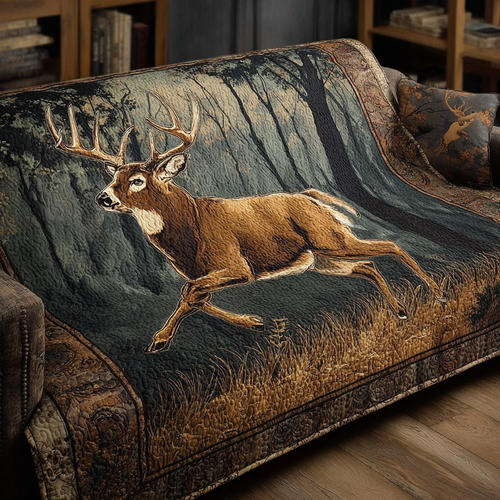 Deer Spirit Quilted Sofa Cover NCU0DK10691