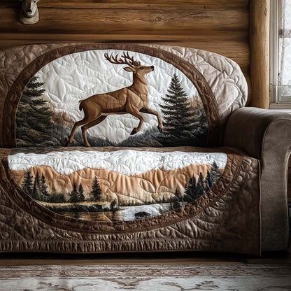Deer Trail Quilted Sofa Cover NCU0NT10658