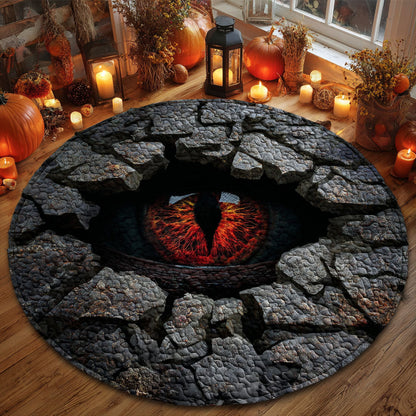 Demon Eye Quilted Round Mat NCU0TV453